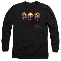 Vampire Diaries, The Stained Windows - Men's Long Sleeve T-Shirt Men's Long Sleeve T-Shirt The Vampire Diaries   
