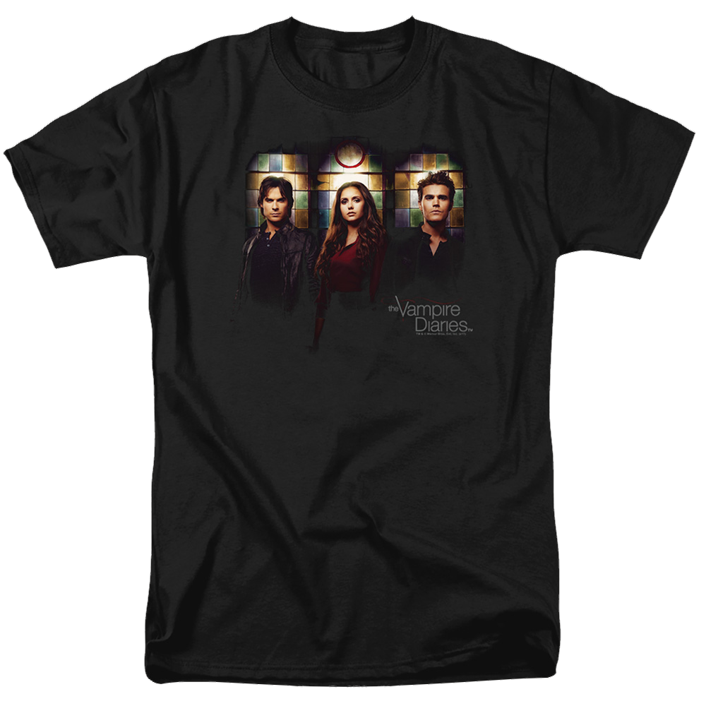 Vampire Diaries, The Stained Windows - Men's Regular Fit T-Shirt Men's Regular Fit T-Shirt The Vampire Diaries   