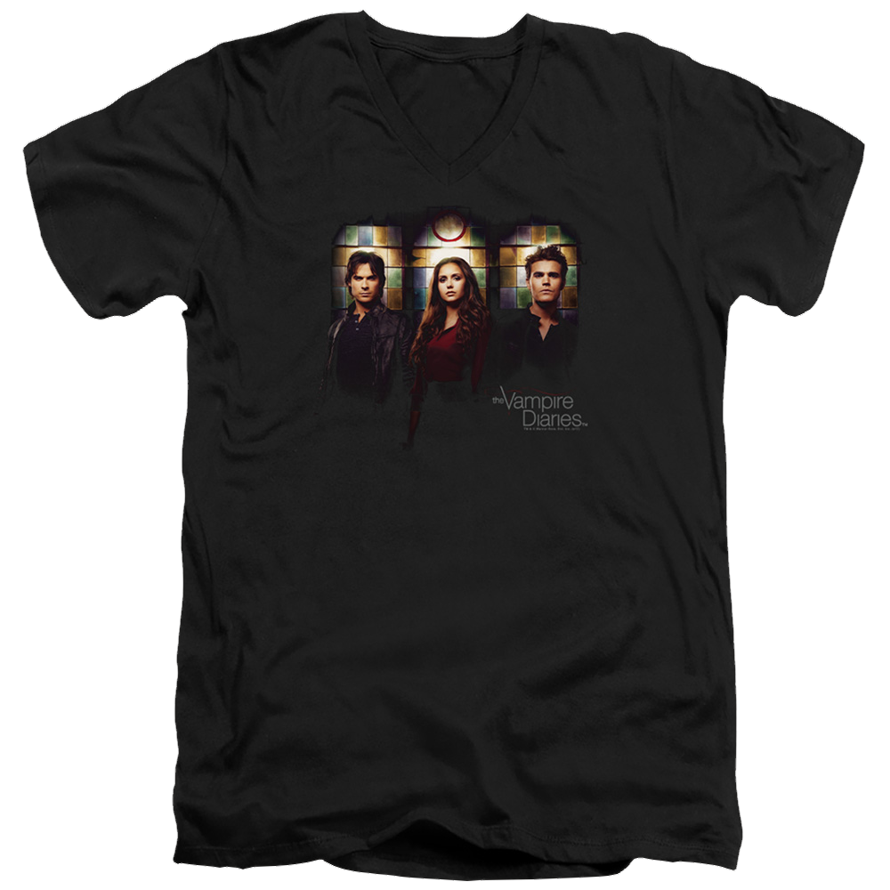 Vampire Diaries, The Stained Windows - Men's V-Neck T-Shirt Men's V-Neck T-Shirt The Vampire Diaries   