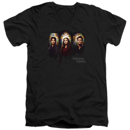 Vampire Diaries, The Stained Windows - Men's V-Neck T-Shirt Men's V-Neck T-Shirt The Vampire Diaries   