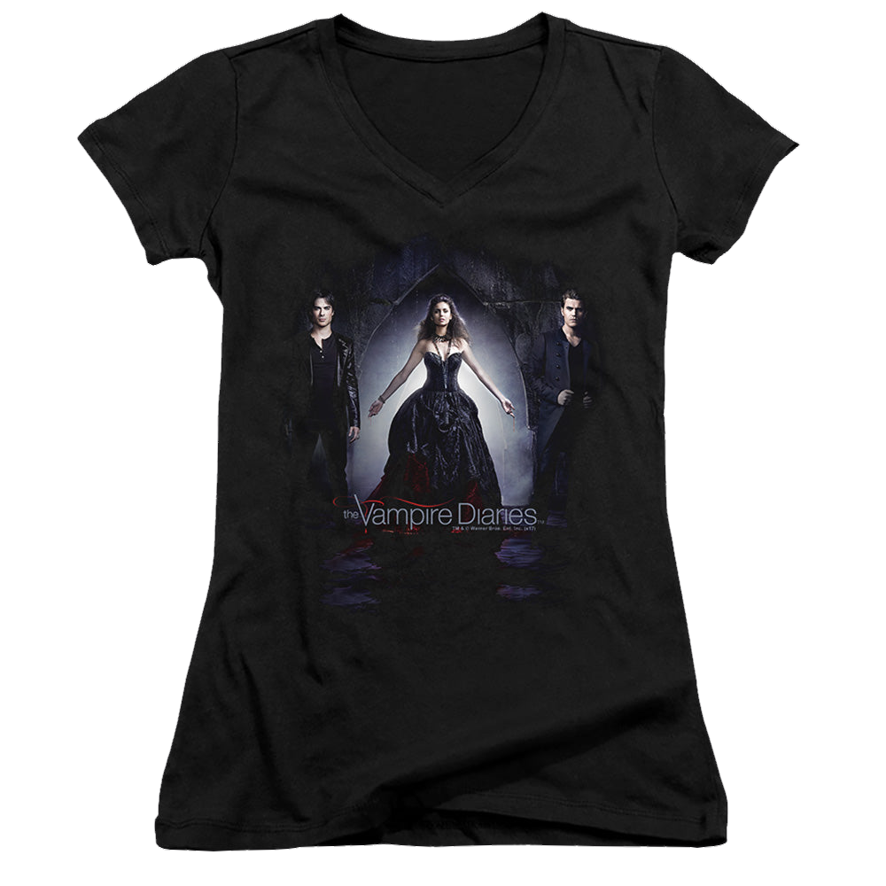 Vampire Diaries, The Bring It On - Juniors V-Neck T-Shirt Juniors V-Neck T-Shirt The Vampire Diaries   
