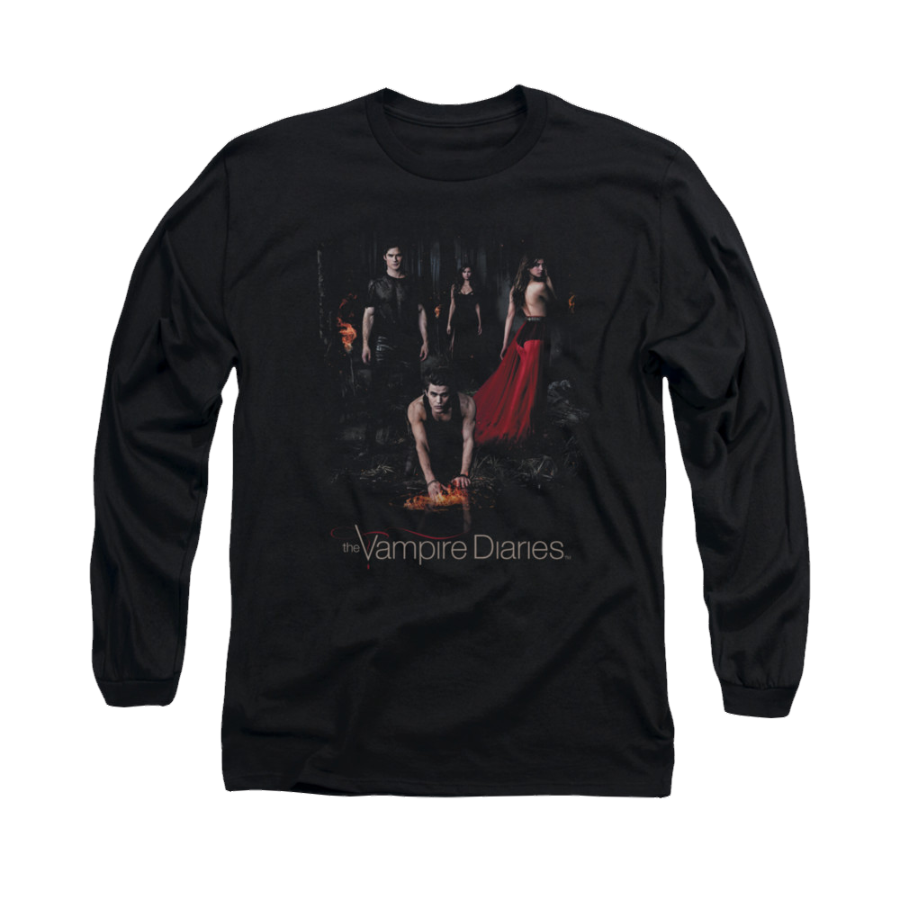 Vampire Diaries, The Fire - Men's Long Sleeve T-Shirt Men's Long Sleeve T-Shirt The Vampire Diaries   
