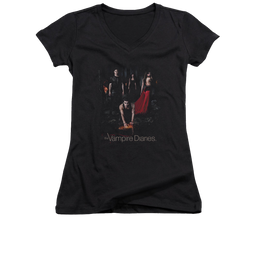 Vampire Diaries, The Fire - Juniors V-Neck T-Shirt Juniors V-Neck T-Shirt The Vampire Diaries   