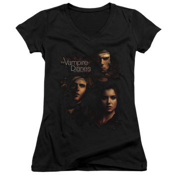 Vampire Diaries, The Smokey Veil - Juniors V-Neck T-Shirt Juniors V-Neck T-Shirt The Vampire Diaries   