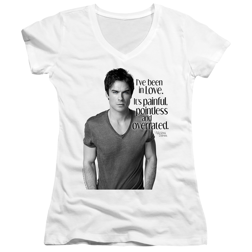 Vampire Diaries, The In Love - Juniors V-Neck T-Shirt Juniors V-Neck T-Shirt The Vampire Diaries   