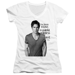 Vampire Diaries, The In Love - Juniors V-Neck T-Shirt Juniors V-Neck T-Shirt The Vampire Diaries   
