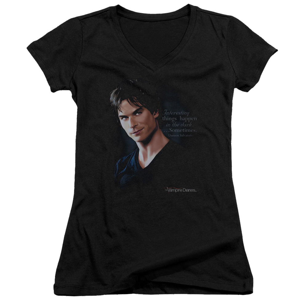 Vampire Diaries, The Sometimes - Juniors V-Neck T-Shirt Juniors V-Neck T-Shirt The Vampire Diaries   