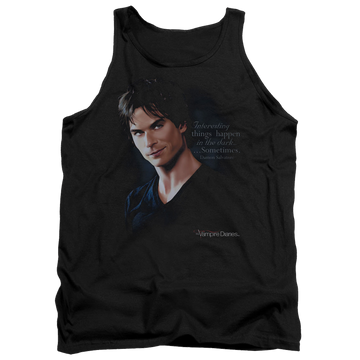 Black men's tank with The Vampire Diaries Sometimes graphic