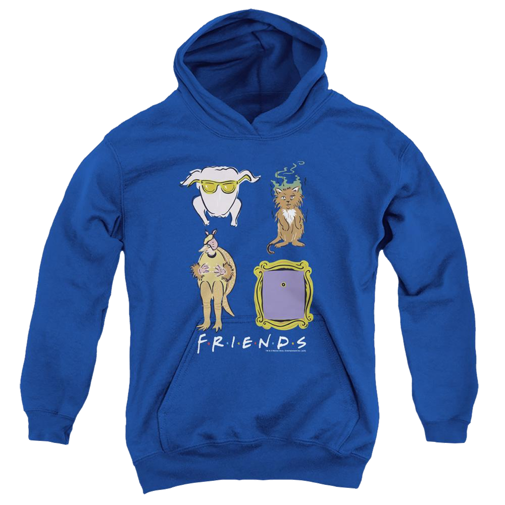 Friends Sybmols - Youth Hoodie Youth Hoodie (Ages 8-12) Friends   
