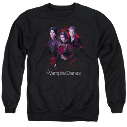 Vampire Diaries, The Company Of Three - Men's Crewneck Sweatshirt Men's Crewneck Sweatshirt The Vampire Diaries   