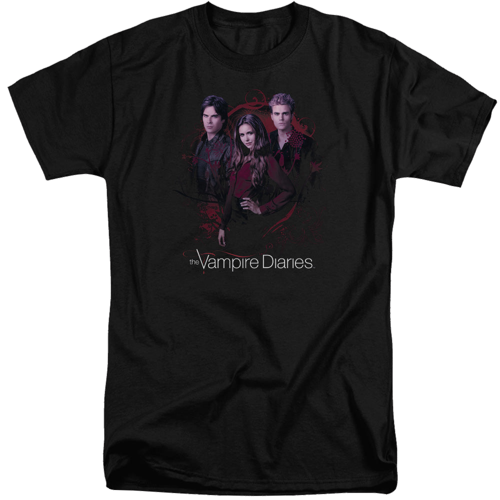 Vampire Diaries, The Company Of Three - Men's Tall Fit T-Shirt Men's Tall Fit T-Shirt The Vampire Diaries   
