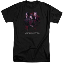 Vampire Diaries, The Company Of Three - Men's Tall Fit T-Shirt Men's Tall Fit T-Shirt The Vampire Diaries   