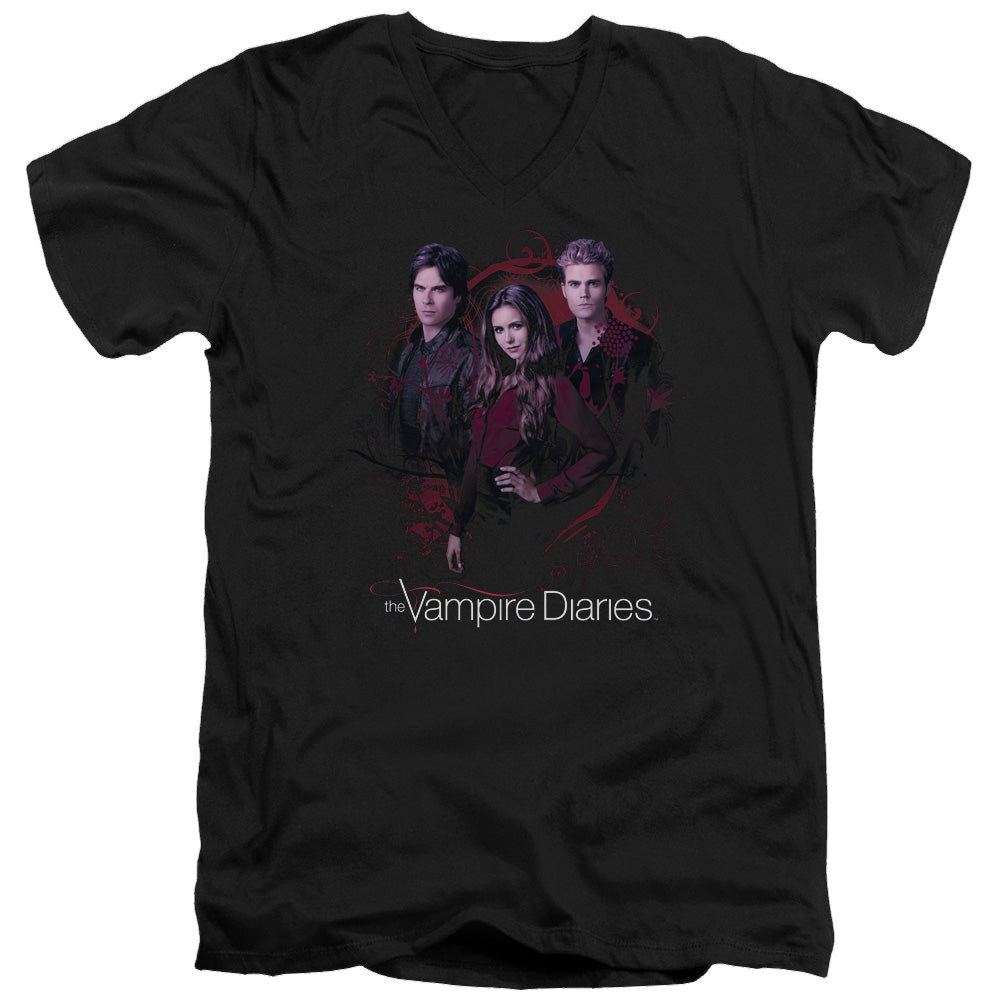 Vampire Diaries, The Company Of Three - Men's V-Neck T-Shirt Men's V-Neck T-Shirt The Vampire Diaries   
