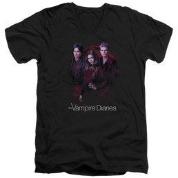 Vampire Diaries, The Company Of Three - Men's V-Neck T-Shirt Men's V-Neck T-Shirt The Vampire Diaries   