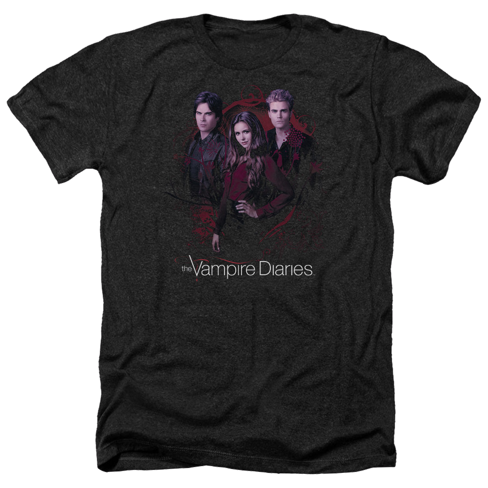 Vampire Diaries, The Company Of Three - Men's Heather T-Shirt Men's Heather T-Shirt The Vampire Diaries   
