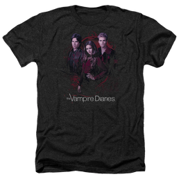 Vampire Diaries, The Company Of Three - Men's Heather T-Shirt Men's Heather T-Shirt The Vampire Diaries   