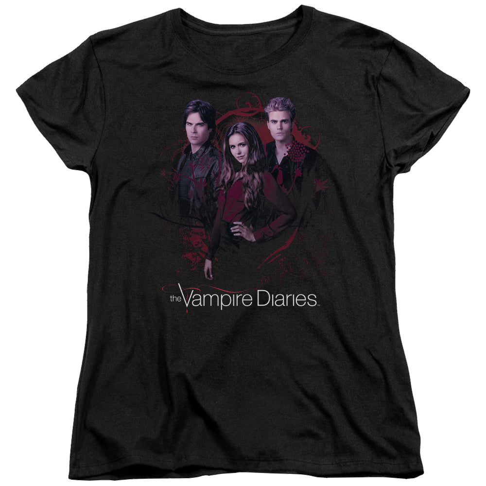 Vampire Diaries, The Company Of Three - Women's T-Shirt Women's T-Shirt The Vampire Diaries   