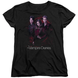 Vampire Diaries, The Company Of Three - Women's T-Shirt Women's T-Shirt The Vampire Diaries   