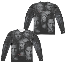 Vampire Diaries, The In The Woods (Front/Back Print) - Men's All-Over Print Long Sleeve Men's All-Over Print Long Sleeve The Vampire Diaries   
