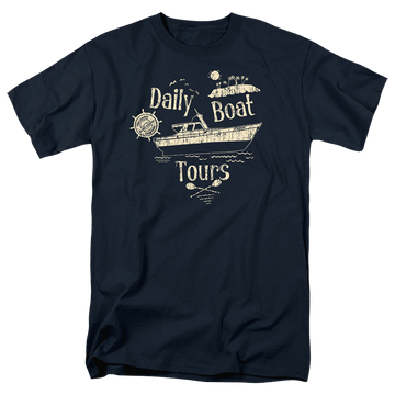 Navy men's regular fit t-shirt with Gilligan's Island Ss Minnow graphic