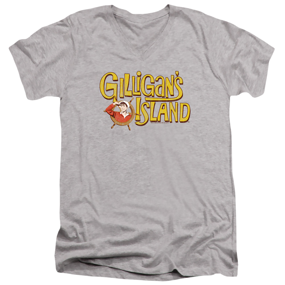 Gilligan's Island Gilligans Logo - Men's V-Neck T-Shirt Men's V-Neck T-Shirt Gilligan's Island   