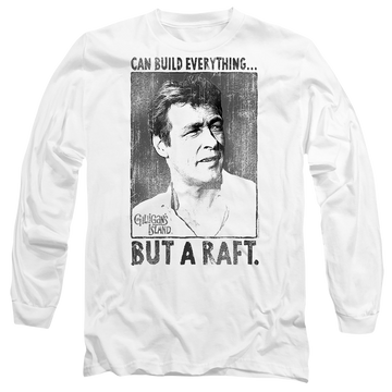 White men's long sleeve t-shirt with Gilligan's Island Professor graphic