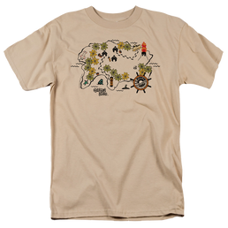 Gilligan's Island Island Map - Men's Regular Fit T-Shirt Men's Regular Fit T-Shirt Gilligan's Island   