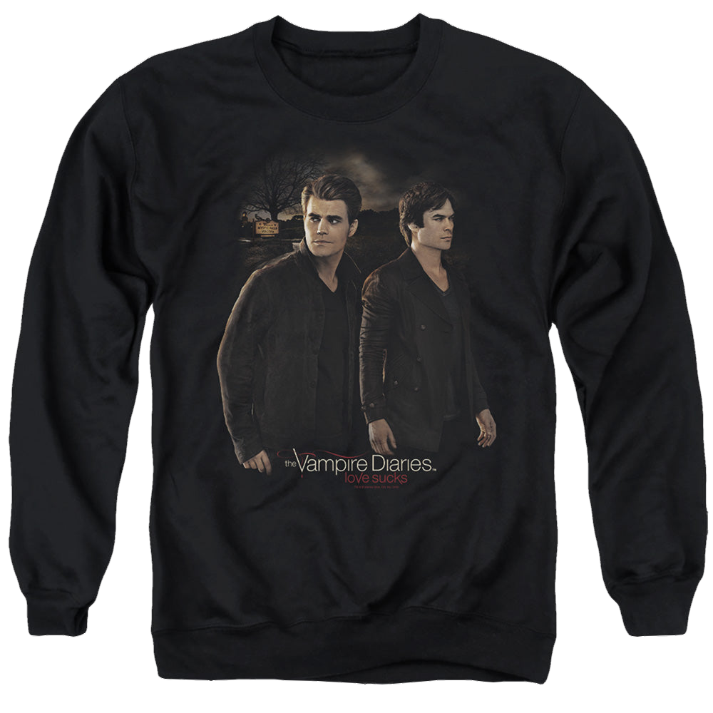 Vampire Diaries, The Brothers - Men's Crewneck Sweatshirt Men's Crewneck Sweatshirt The Vampire Diaries   