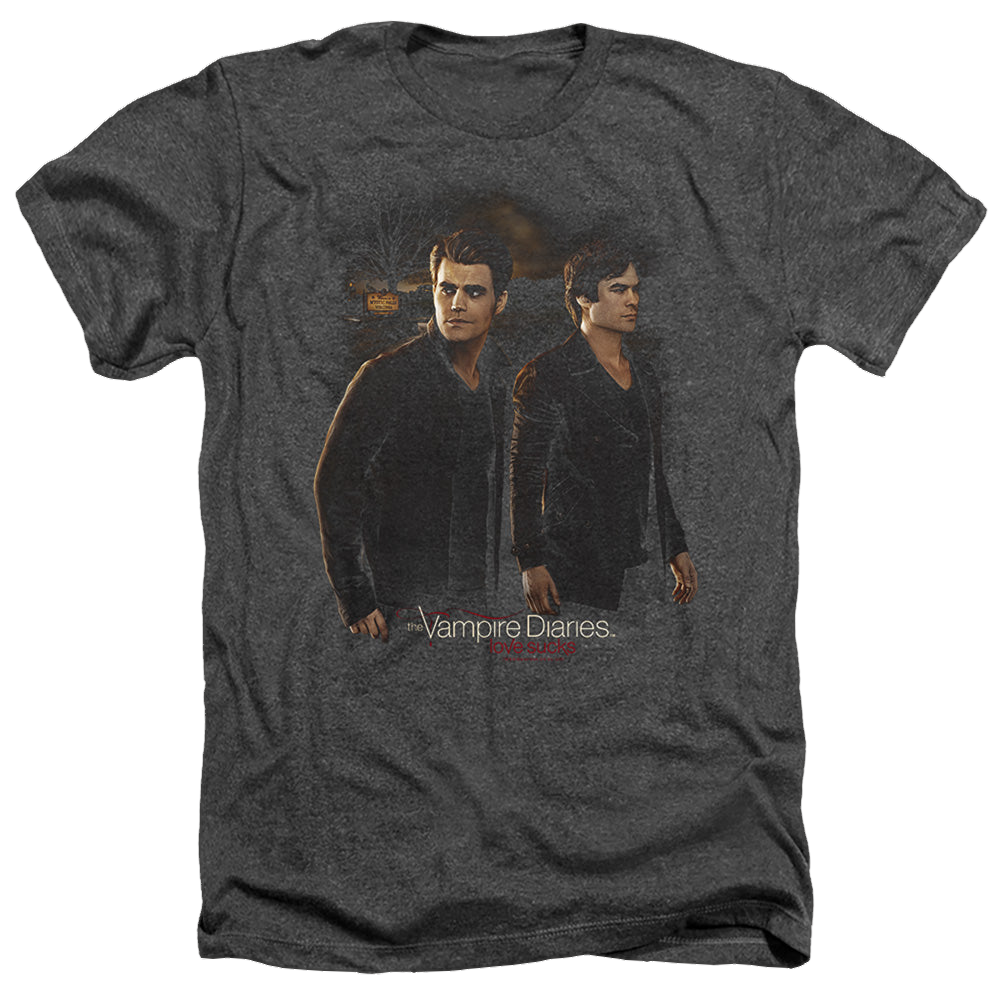 Vampire Diaries, The Brothers - Men's Heather T-Shirt Men's Heather T-Shirt The Vampire Diaries   