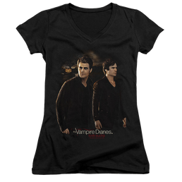 Vampire Diaries, The Brothers - Juniors V-Neck T-Shirt Juniors V-Neck T-Shirt The Vampire Diaries   