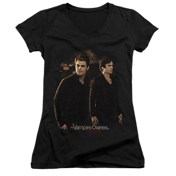 Vampire Diaries, The Brothers - Juniors V-Neck T-Shirt Juniors V-Neck T-Shirt The Vampire Diaries   