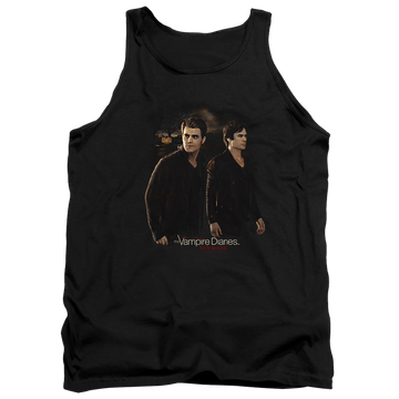 Black men's tank with The Vampire Diaries Brothers graphic