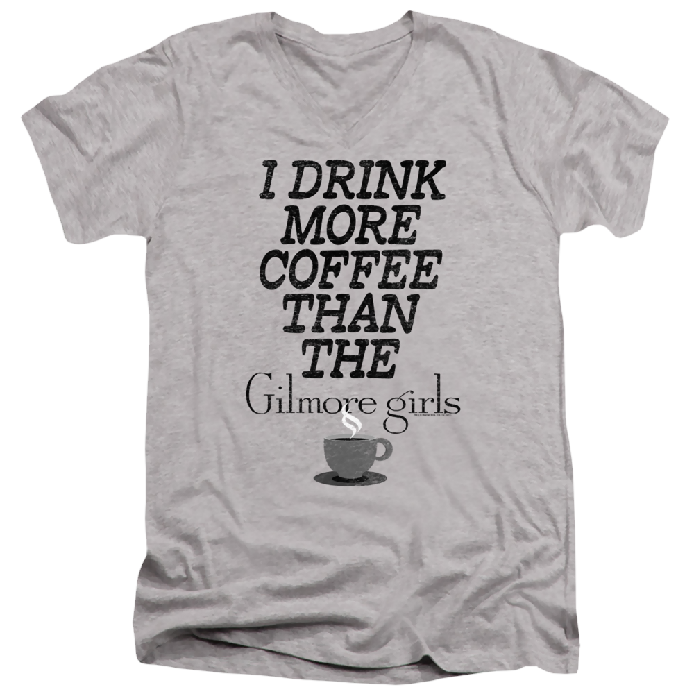 Gilmore Girls More Coffee - Men's V-Neck T-Shirt Men's V-Neck T-Shirt Gilmore Girls   