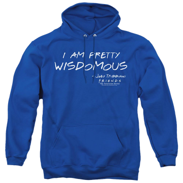 Royal pullover hoodie with Friends Wisdomous graphic