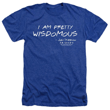 Royal men's heather t-shirt with Friends Wisdomous graphic