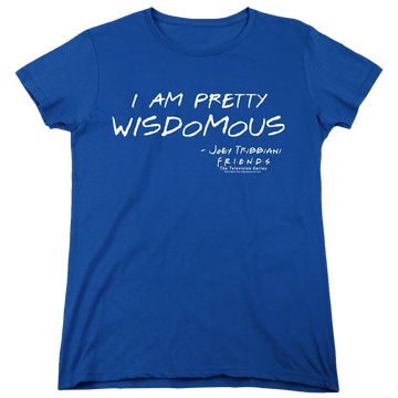 Royal women's t-shirt with Friends Wisdomous graphic