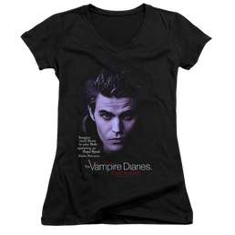 Vampire Diaries, The Sense Your Body - Juniors V-Neck T-Shirt Juniors V-Neck T-Shirt The Vampire Diaries   