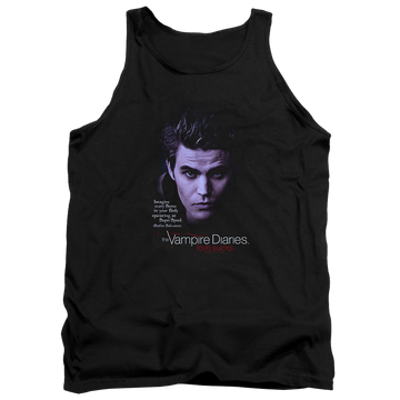 Black men's tank with The Vampire Diaries Sense Your Body graphic