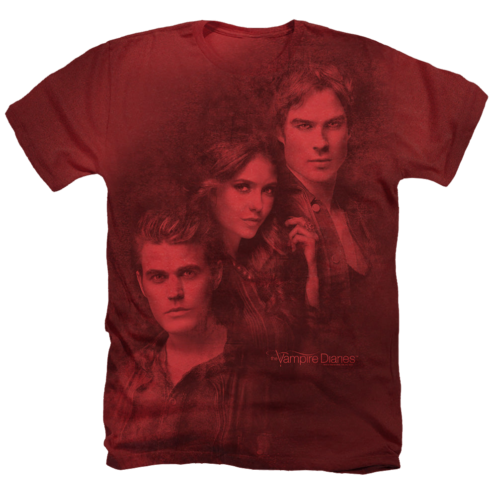 Vampire Diaries, The Love Sucks - Men's All-Over Heather T-Shirt Men's All-Over Heather T-Shirt The Vampire Diaries   