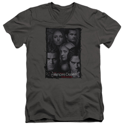 Vampire Diaries, The So Here We Are - Men's V-Neck T-Shirt Men's V-Neck T-Shirt The Vampire Diaries   