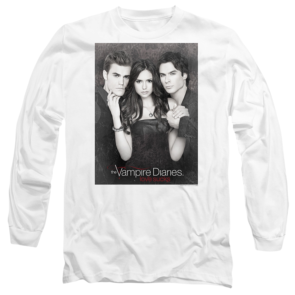 Vampire Diaries, The That Was Then - Men's Long Sleeve T-Shirt Men's Long Sleeve T-Shirt The Vampire Diaries   