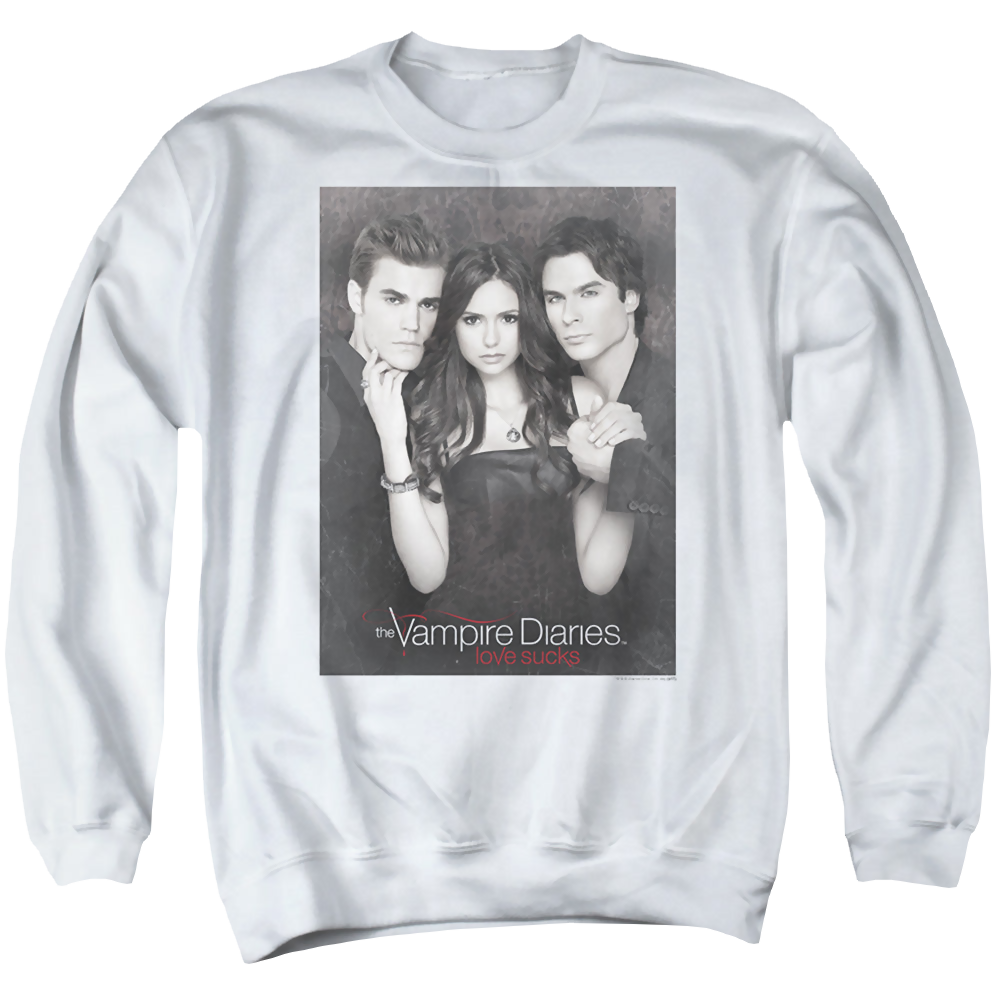 Vampire Diaries, The That Was Then - Men's Crewneck Sweatshirt Men's Crewneck Sweatshirt The Vampire Diaries   