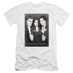 Vampire Diaries, The That Was Then - Men's Premium Slim Fit T-Shirt Men's Premium Slim Fit T-Shirt The Vampire Diaries   