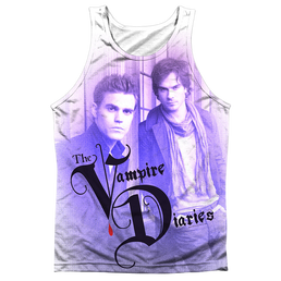 Vampire Diaries, The Stefan And Damon - Men's All Over Print Tank Top Men's All Over Print Tank The Vampire Diaries   