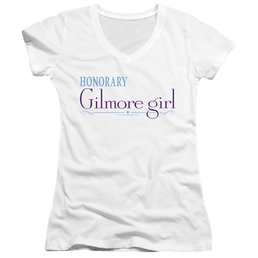 Gilmore Girls Honorary Gilmore Girl - Juniors V-Neck T-Shirt Juniors V-Neck T-Shirt Gilmore Girls   