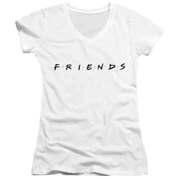Friends Logo - Juniors V-Neck T-Shirt Juniors V-Neck T-Shirt Friends   