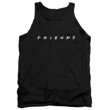 Black men's tank with Friends Logo graphic