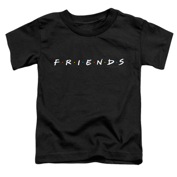 Black toddler t-shirt with Friends Logo graphic