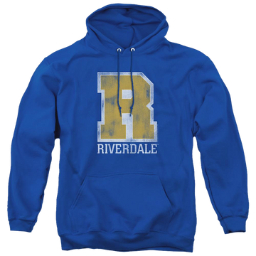Royal pullover hoodie with Riverdale Varsity graphic