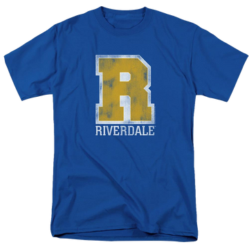 Royal men's regular fit t-shirt with Riverdale Varsity graphic